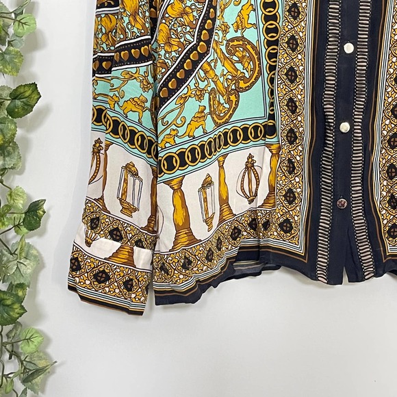 HALE BOB | SILK TOP SIZE L GREEN BLACK - Picture 3 of 10